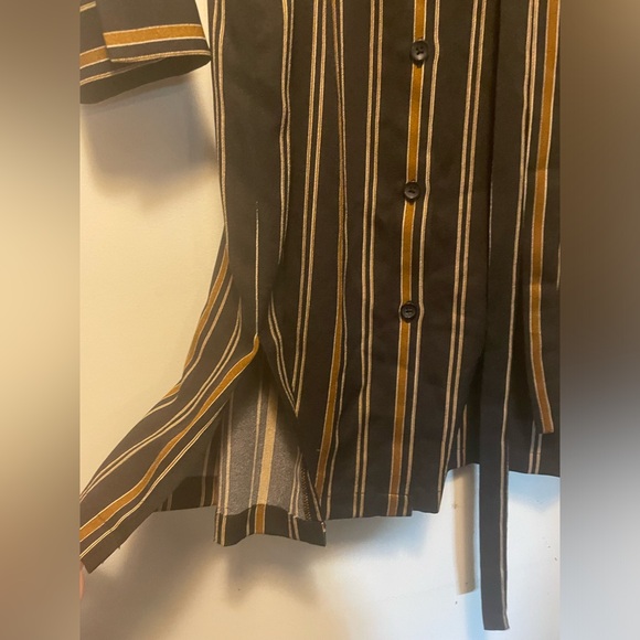 Mixxo Striped Button Down Dress Size Small - Picture 8 of 14